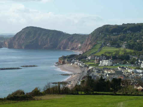 Sidmouth from the coast path