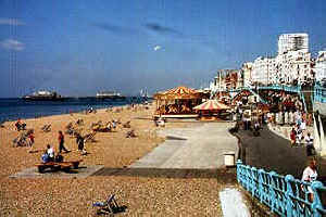 Brighton coast and hotels